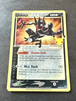 Greninja Gold Star SWSH144 Celebrations Promo Holo Pokemon Card - Image 1