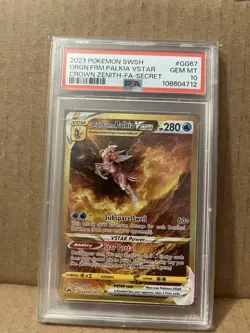 Pokemon Origin Forme Palkia VSTAR Secret Rare GG67/GG70 Crown Zenith Holo PSA 10 - Image 1