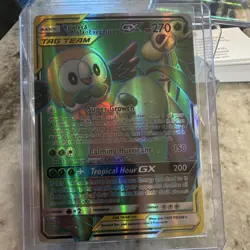 Pokemon Rowlet & Alolan Exeggutor GX Full Art Ultra Rare SM-Unified Minds 214/2… - Image 1