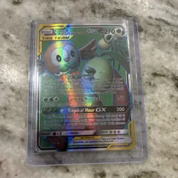 Pokemon Rowlet & Alolan Exeggutor GX Full Art Ultra Rare SM-Unified Minds 214/2… - Image 3