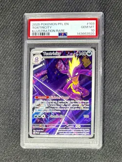 Pokemon TCG Toxtricity Illustration Rare 103/094 Holo PSA 10 Phantasmal Flames - Image 1
