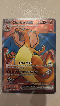Pokemon TCG Charizard ex Scarlet & Violet 151 183/165 Full Art English NM - Image 1