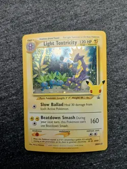 Pokemon TCG Light Toxtricity SWSH137 Celebrations Black Star Promo NM - Image 1