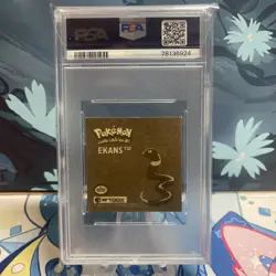 Pokemon Ekans | G13 | Series 1 Gold Stickers | PSA 9 - Image 2