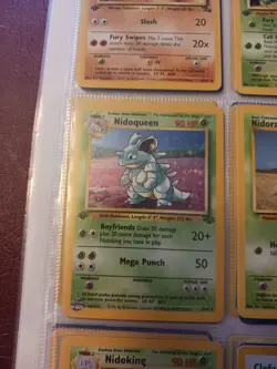 Pokemon Nidoqueen Jungle Set 1st Edition Holo Rare WOTC 7/64 NM Never Played - Image 3