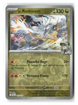 N's Reshiram 116/159 Rare Journey Together Pokemon Reverse Holo Near Mint - Image 1