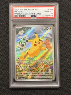 Pikachu 088 PSA 10 Paldea Adventure Chest (2024 Pokemon SVP EN) - Image 1