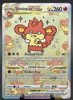 Simisear VSTAR GG37/GG70 Crown Zenith Galarian Gallery Ultra Rare NM ae - Image 1