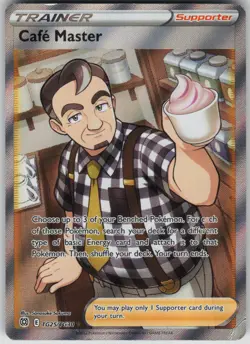 Pokemon TCG Cafe Master Ultra Rare Brilliant Stars Trainer Gallery TG25/TG30 - Image 1