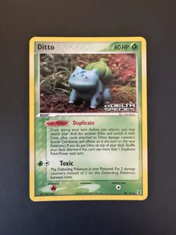 Pokemon Ditto Bulbasaur 36/113 Delta Species Reverse Holo Stamped - Image 1
