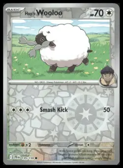 Pokemon SV09: Journey Together #135/159 Hop's Wooloo HOLO - Image 1