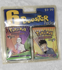 Pokemon 6 Booster Packs (Includes Jungle, Team Rocket, Gym Challenge + Heroes) - Image 1