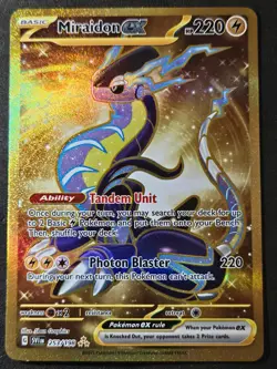 Pokemon TCG Miraidon Ex Holo Hyper Rare Scarlet Violet Base Set 253/198 (1D) - Image 1