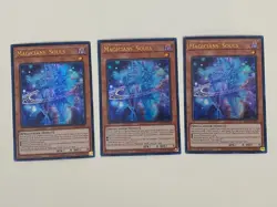 Yugioh Magicians' Souls x 3 - 1st Edition Ultra Rare NM - Free Holo B - Image 1