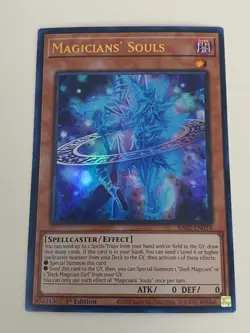 Yugioh Magicians' Souls x 3 - 1st Edition Ultra Rare NM - Free Holo B - Image 2