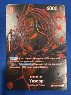One Piece OP12 Legacy of the Master YASOPP OP09-013 Rare Alt Art SP English - Image 1