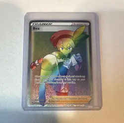 Pokemon Bea Secret Rare Full Art Trainer Holo 193/185 Vivid Voltage Card - Image 1