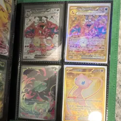 Pokemon TCG Charizard ex, Bulbasaur, Mew GX Holo Card Lot English Standard Size - Image 1