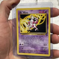 Mr. Mime - 27/130 - Pokemon Base Set 2 Rare Card WOTC NM Near Mint Vintage TCG - Image 2