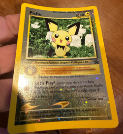 Pichu Reverse Holo Black Star Promo 35 WOTC Pokemon Card - LP+-NM *SWIRL* - Image 2