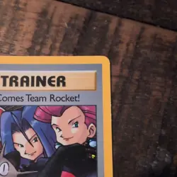 Pokemon Here Comes Team Rocket! Rare Trainer Card 15/82 Team Rocket WOTC 2000 - Image 4