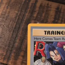 Pokemon Here Comes Team Rocket! Rare Trainer Card 15/82 Team Rocket WOTC 2000 - Image 5