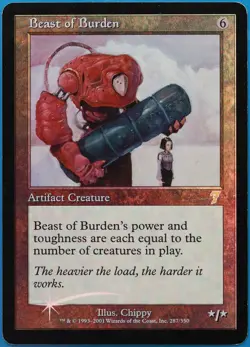 Beast of Burden FOIL 7th Edition PLD Artifact Rare CARD (511227) ABUGames - Image 1