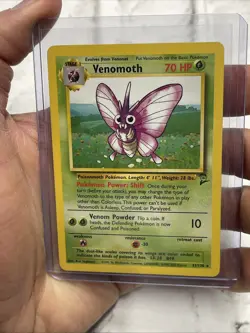 Pokemon Venomoth 31/130 Rare Base Set 2 Pokemon 2000 Vintage WOTC Card TCG LP+ - Image 1