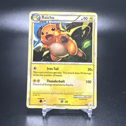 Raichu - 30/30 - Holo Rare Deck Promo HGSS Heartgold - Pokemon Card - MP - Image 1