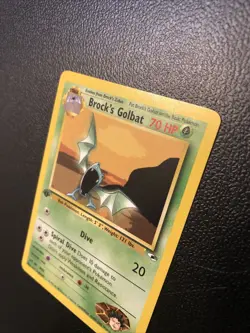 Brock's Golbat 039/132 Gym Heroes 1st Edition Pokemon Card In Mint Condition - Image 4