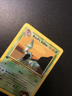 Brock's Golbat 039/132 Gym Heroes 1st Edition Pokemon Card In Mint Condition - Image 5
