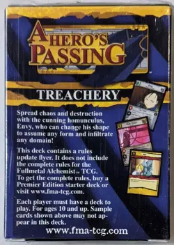Fullmetal Alchemist A Hero's Passing Collectible Card Game Starter Deck CCG NEW - Image 2