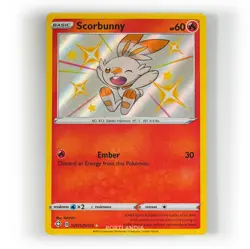 Pokemon - Scorbunny - SV015/SV122 - SWSH Shining Fates - Shiny Vault Card - Image 1