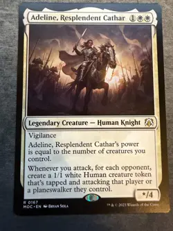 MTG - March of the Machine - Adeline, Resplendent Cathar - NM - NF - Image 1