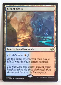 Steam Vents [New, Near Mint] Rare MTG {Lorwyn Eclipsed} - Image 1