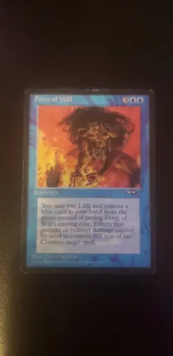 Magic The Gathering MTG Force of Will Alliances Blue Uncommon EX/LP - Image 1