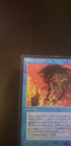 Magic The Gathering MTG Force of Will Alliances Blue Uncommon EX/LP - Image 2