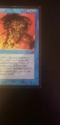 Magic The Gathering MTG Force of Will Alliances Blue Uncommon EX/LP - Image 3