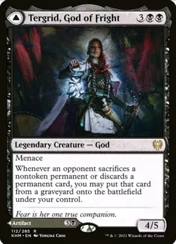 X 1 Tergrid, God of Fright / Tergid's Lantern NM-M KHM 112 MTG Magic - Image 1
