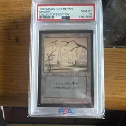 Graded PSA 10 1993 Magic: the Gathering Swamp CE WOTC - Image 1