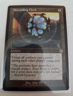 MTG, Unwinding Clock-The Brothers' War: Retro Frame Artifacts Regular NM - Image 1