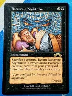 Recurring Nightmare - Exodus - Magic the Gathering Vintage 1998 WOTC - Image 1