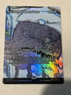 mtg borderless foil Cytoplast Manipulator, TMNT eternal, unplayed - Image 1