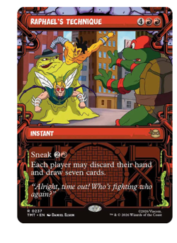 Raphael's Technique - Showcase Teenage Mutant Ninja Turtles MTG - Image 1