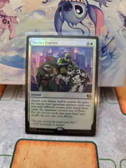 Turtles Forever (Foil) Rare MTG Ninja Turtles - Image 1