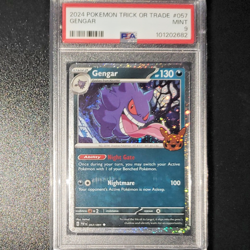 PSA 9 Gengar #057 2024 Trick or Trade Halloween Cosmos Pokemon Card - Image 1