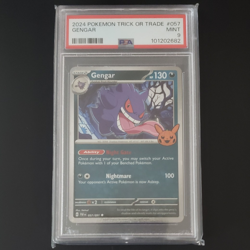 PSA 9 Gengar #057 2024 Trick or Trade Halloween Cosmos Pokemon Card - Image 5
