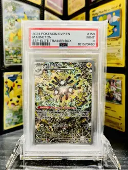 Magneton 159 Promo Surging Sparks Holo Pokemon Card PSA 9 Never Played - Image 1