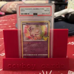 Pokemon TCG Celebrations Mew 11/25 Holo Rare PSA 8 - Image 1