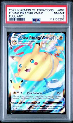 Flying Pikachu VMAX # 007 | Pokemon TCG - 2021 Celebrations | PSA 8 NM-MINT - Image 1